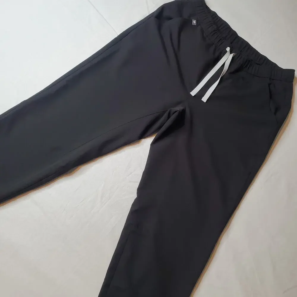 Figs Men's Size M Tansen Jogger Slim-Fit Scrub Pants Black MXXSW2004S